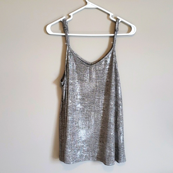 torrid Tops - Torrid Siz 0 Shiny Silver Top